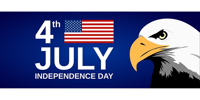 July 4th is Independence Day! Info. from Holidays and Observances.