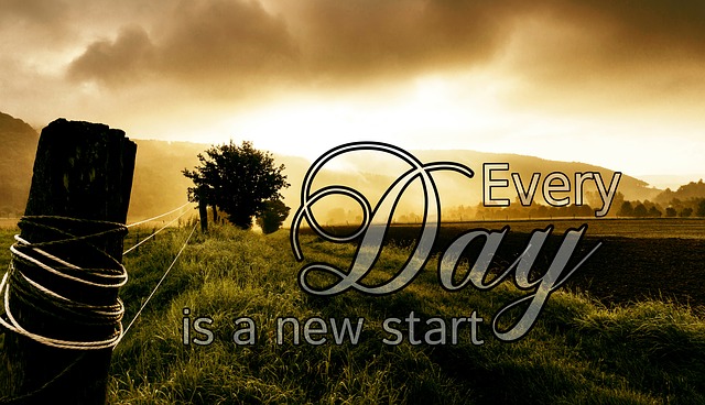 Every Day is a new start! holidays-and-observances.com Quote of the Day for January 1st.