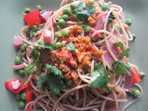 The Holidays and Observances, Recipe of the Day for February 13, is a Simple Ham Pasta Recipe from Kerry, at Healthy Diet Habits. 