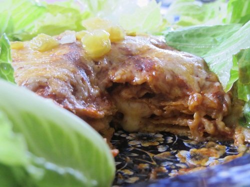 The Holidays and Observances Recipe of the Day for February 24, is a Stacked Enchilada Recipe from Kerry, of Healthy Diet Habits