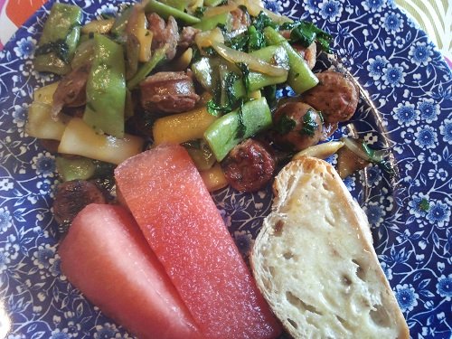 The Holidays and Observances Recipe of the Day for January 25th, is a Italian Sausage Stir Fry Recipe from Kerry at Healthy Diet Habits.