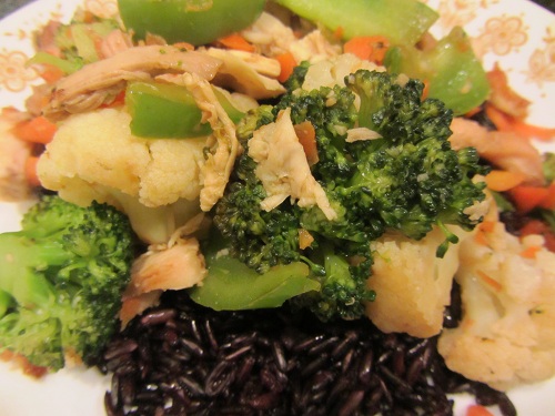 The Holidays and Observances Recipe of the Day for March 3, is a Chicken Stir Fry Recipe with Cauliflower and Broccoli from Kerry, at Healthy Diet Habits.