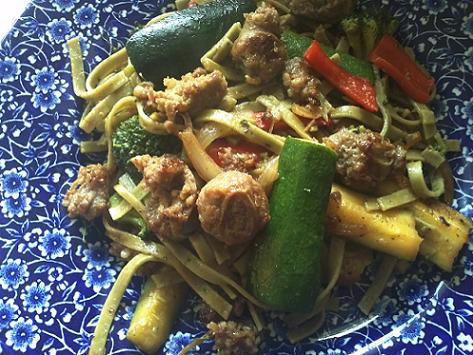The Holidays and Observances Recipe of the Day for March 5, is a Sausage Veggie Pasta Recipe from Kerry, at Healthy Diet Habits.