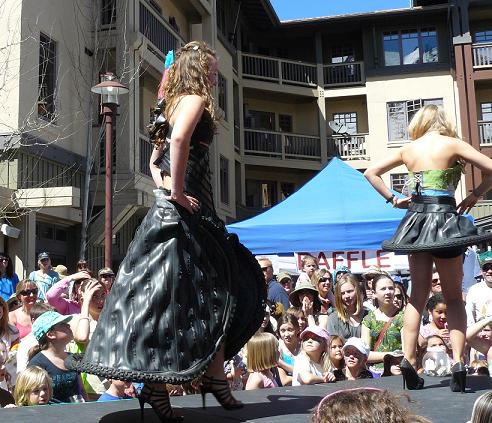 April Holidays Information from Holidays and Observances - pictured is a "Trashion Show" for Earth Day
