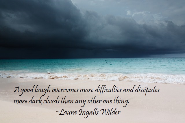 Laura Ingalls Wilder Quote regarding laughter.