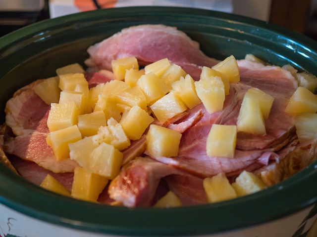 Seasonal Food Tips from Holidays and Observances - Ham and Pineapple fixed in a Crockpot
