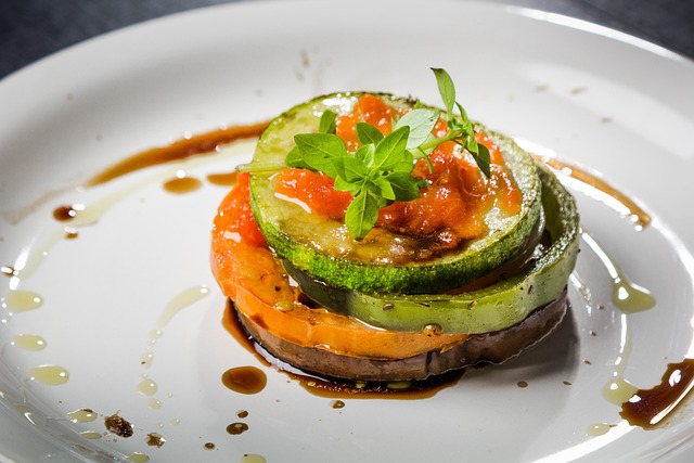 Sliced Zucchini and Tomatoes