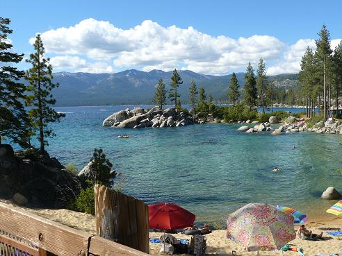 Sand Harbor State Park at Lake Tahoe on the Nevada side of the Lake