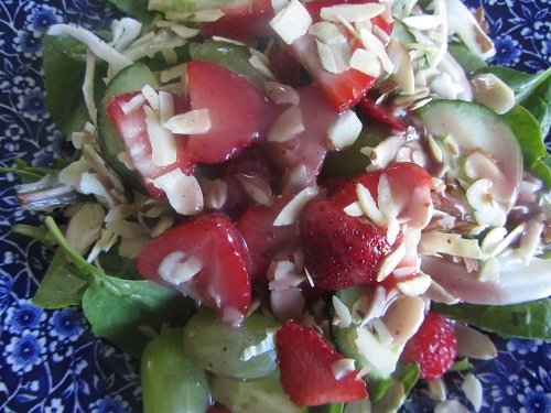 Stawberry Spinach Salad - Healthy Memorial Day Meals Tips from Holidays and Observances