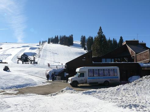 January is Learn to Ski and Snowboard Month - Pictured is Tahoe Donner Ski Resort in Truckee, CA