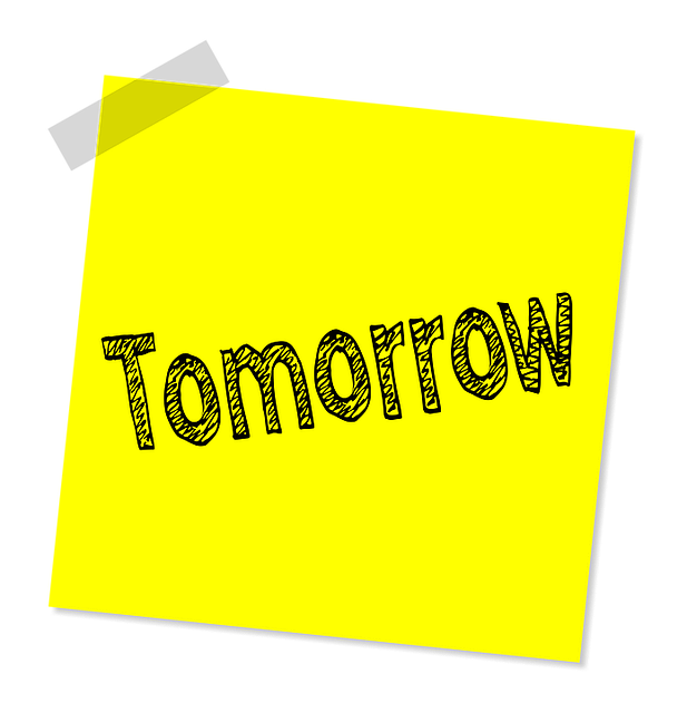 Tomorrow (noun)
a mystical land where 99% of all human productivity, motivation, and achievement is stored