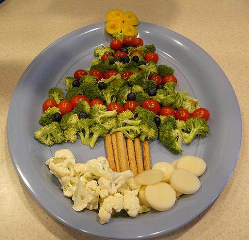 Christmas Veggie Tree for Christmas